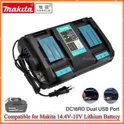 Original Dual USB Port charger for Makita Battery Charger 14.4V 18V BL1860 BL1830 BL1840 BL1430 BL1415 BL1850 BL1845