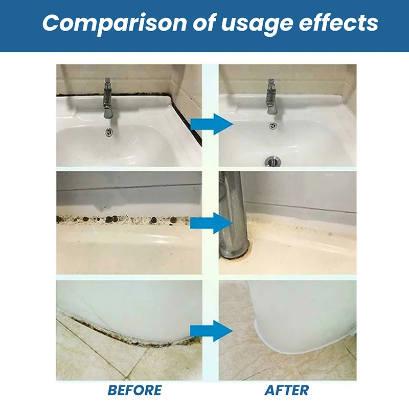 1pc New Tile Grout Seam Floor Tile Waterproof Quick-drying Anti-Mildew Kitchen Bathroom Pool Edge Sealant Refill Grout Filling