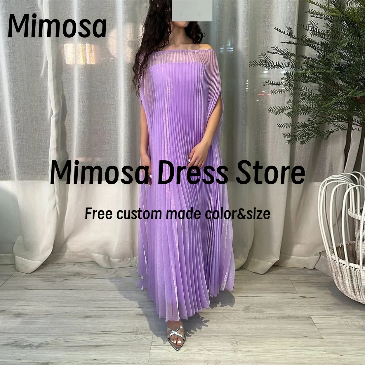 Mimosa Saudi Prom Dresses Strapless Zipper Back Evening Gowns Long Pleats Overskirts Robe Des Cocktail Party Dress Customized