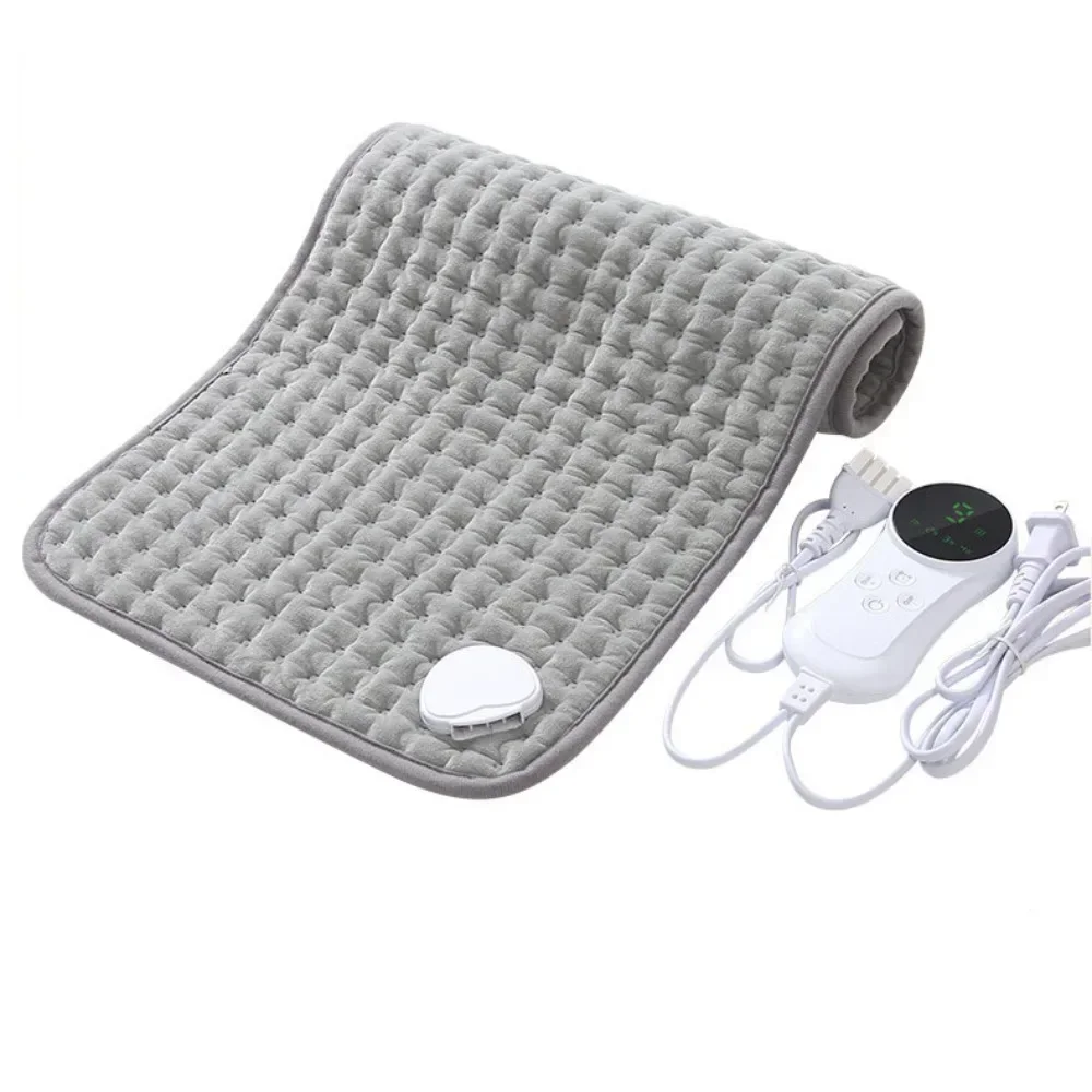 Electric Heating Pad 60x30CM Blanket Timer Heating Pad For Shoulder Neck Back Spine Leg Winter Warm