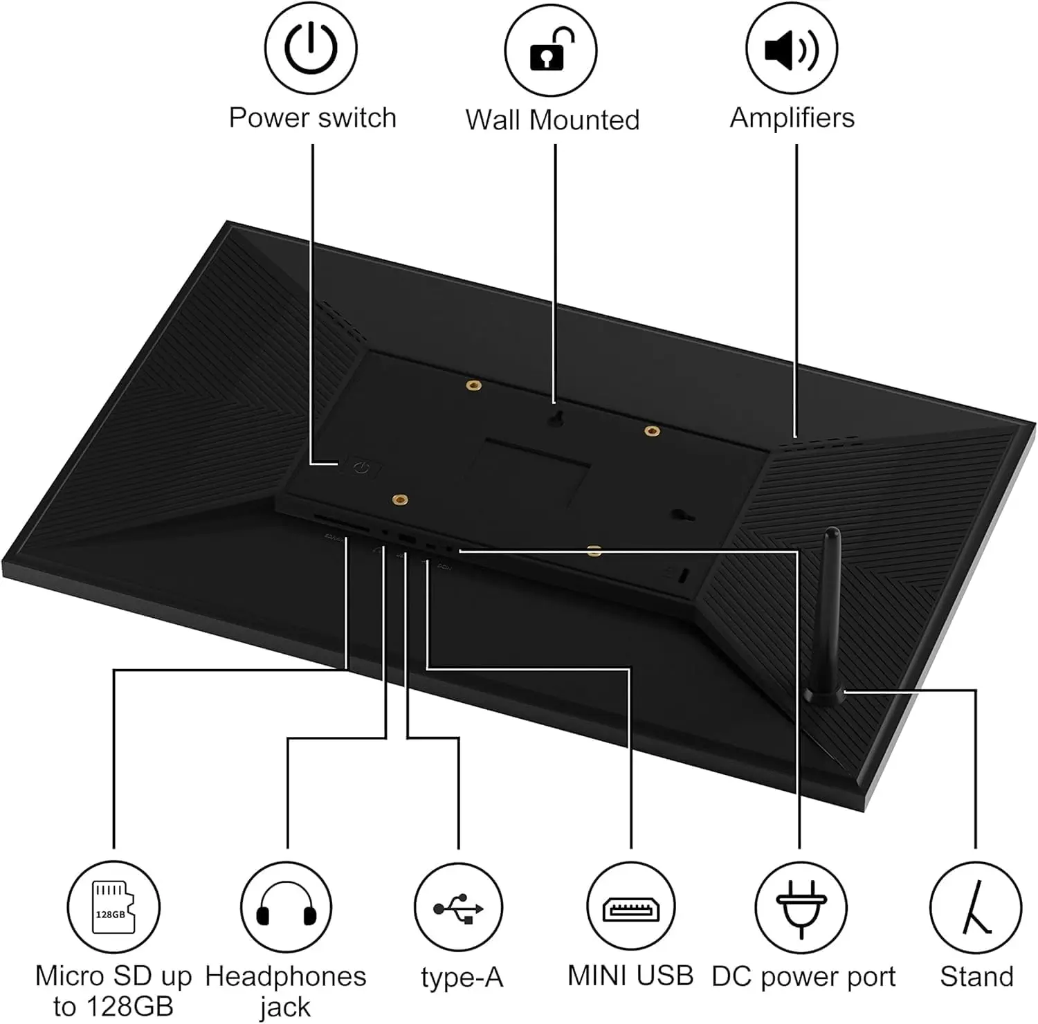 15.6 Inch Large Smart Digital Photo Frame WiFi Cloud Touch Screen FHD IPS Electronic Picture Frame for Home Decor Gift Wholesale