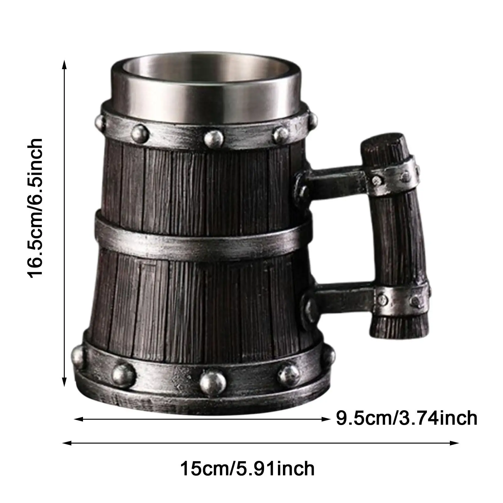 Houten vat biermok Retro Design bierbeker voor sap thuisdrank
