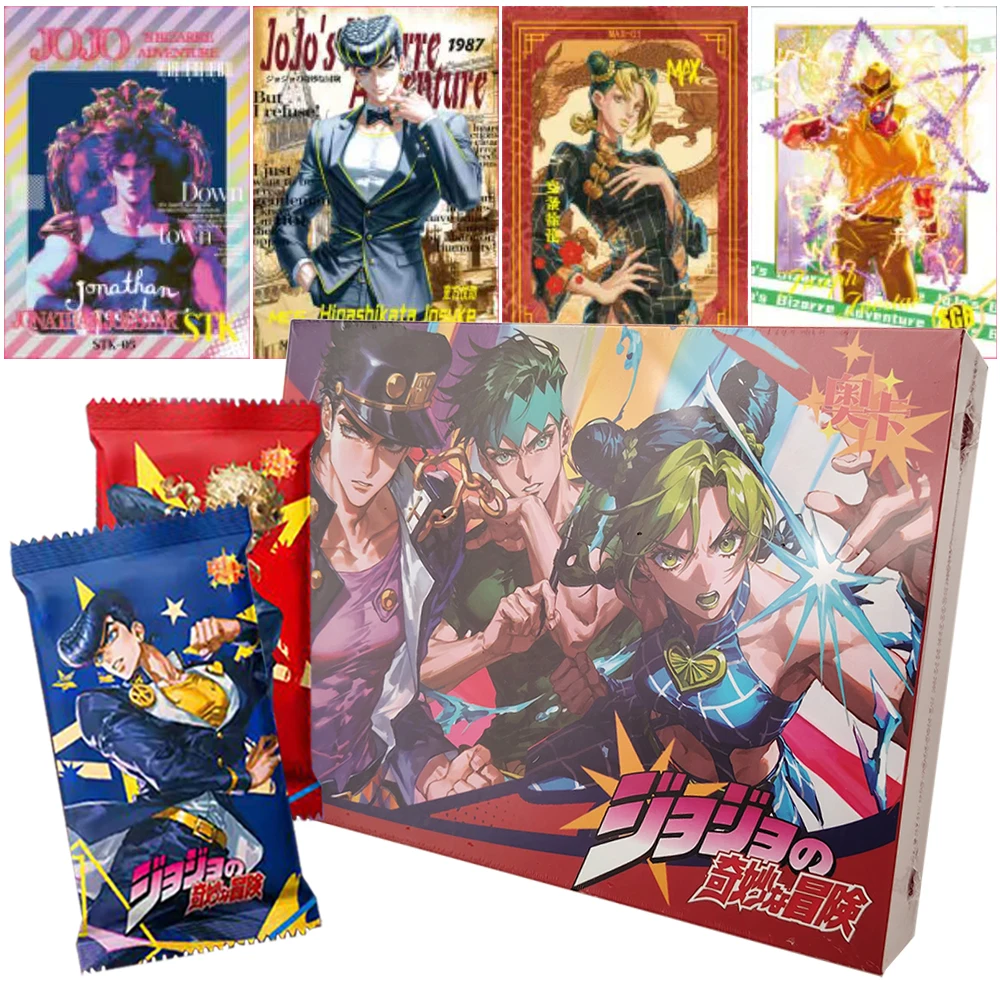 

JoJo's Bizarre Adventure Collection Card Christmas Surprise Toy Japanese Anime Blue and White Design High Quality Character Card
