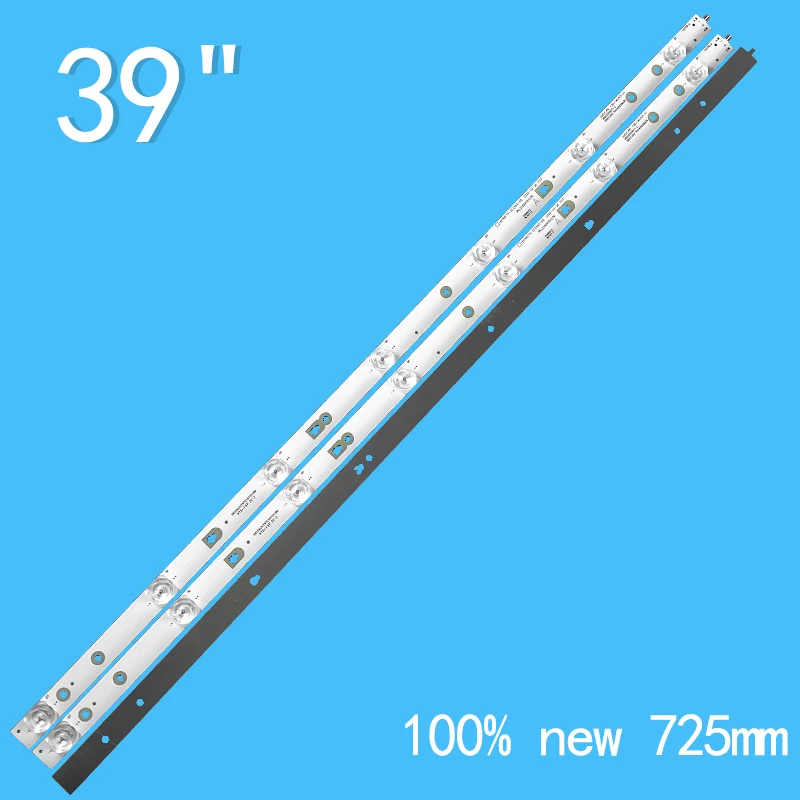 3PCS 7LEDs 6V 725MM For 39