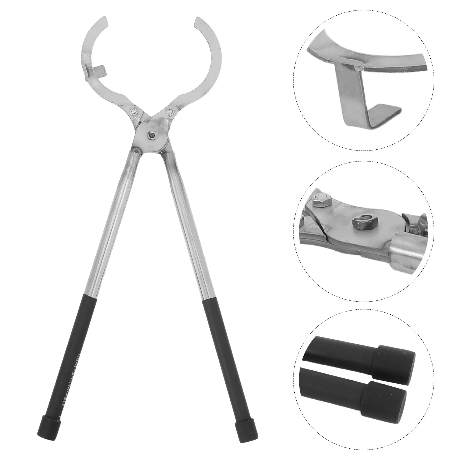 Professional Stainless Steel Crucible Tongs for Metal Melting Jewelry Making Casting Refining Smelting Lifting Pouring Universal