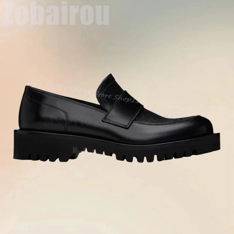 Patchwork preto masculino de costura design redondo toe mocassins, moda deslizamento em sapatos, luxuoso, artesanal, festa, festa, escritório, casual