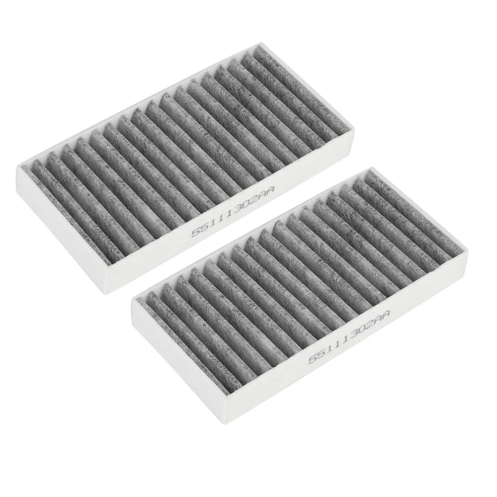 TIMOTRAS 2 Pcs Car Cabin Air Filter Fit for Jeep Wrangler 3.6L 2011-2012 OE 55111302AA 68233626AA