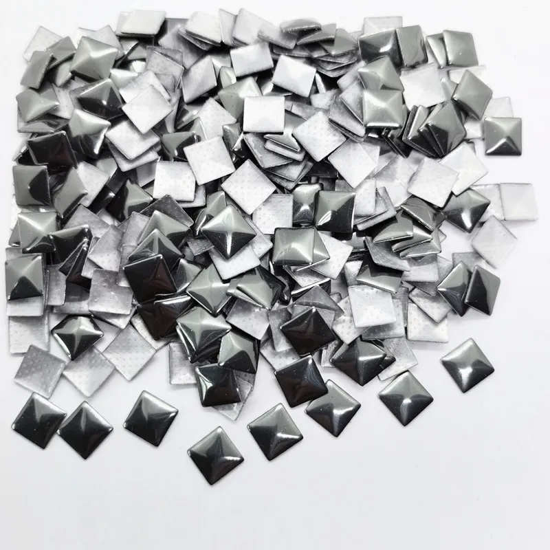 Metal Stud Square AA Nailhead Hot Fix Punk Rivet Loose Decorative Studs For Clothing 144Pieces 4MM/7MM/10MM