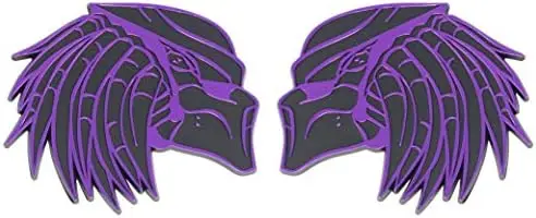 

Predator Emblem 3D Car Decal Set – Universal Fit for Cars, Trucks, SUVs – Purple (2 Pack)