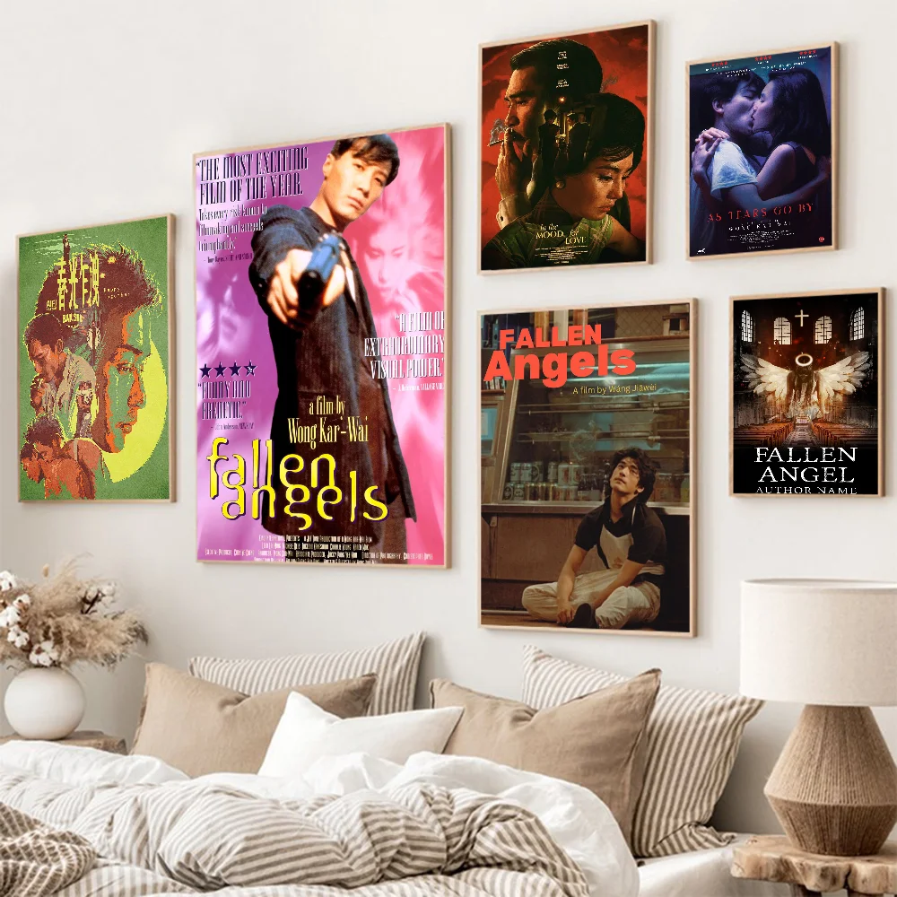 Vintage Movie Character Fallen Angels 1995 By Wong Kar Classic Movie Posters Waterproof Paper Sticker Coffee House Bar Decor