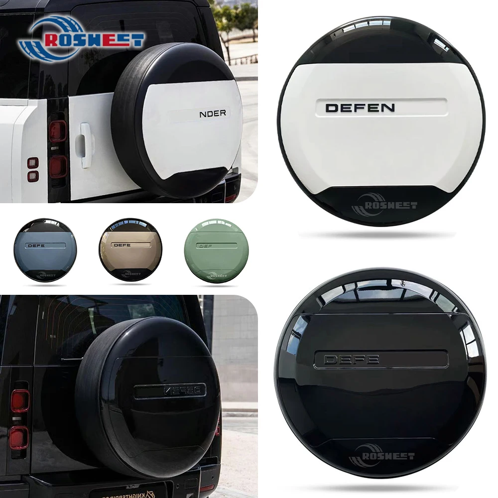 ABS Car Rear Spare Tire Cover Protective Trim For Land Rover Defender 90 110 130 L663 2020 2021 2022 2023 2024 Car Accessories