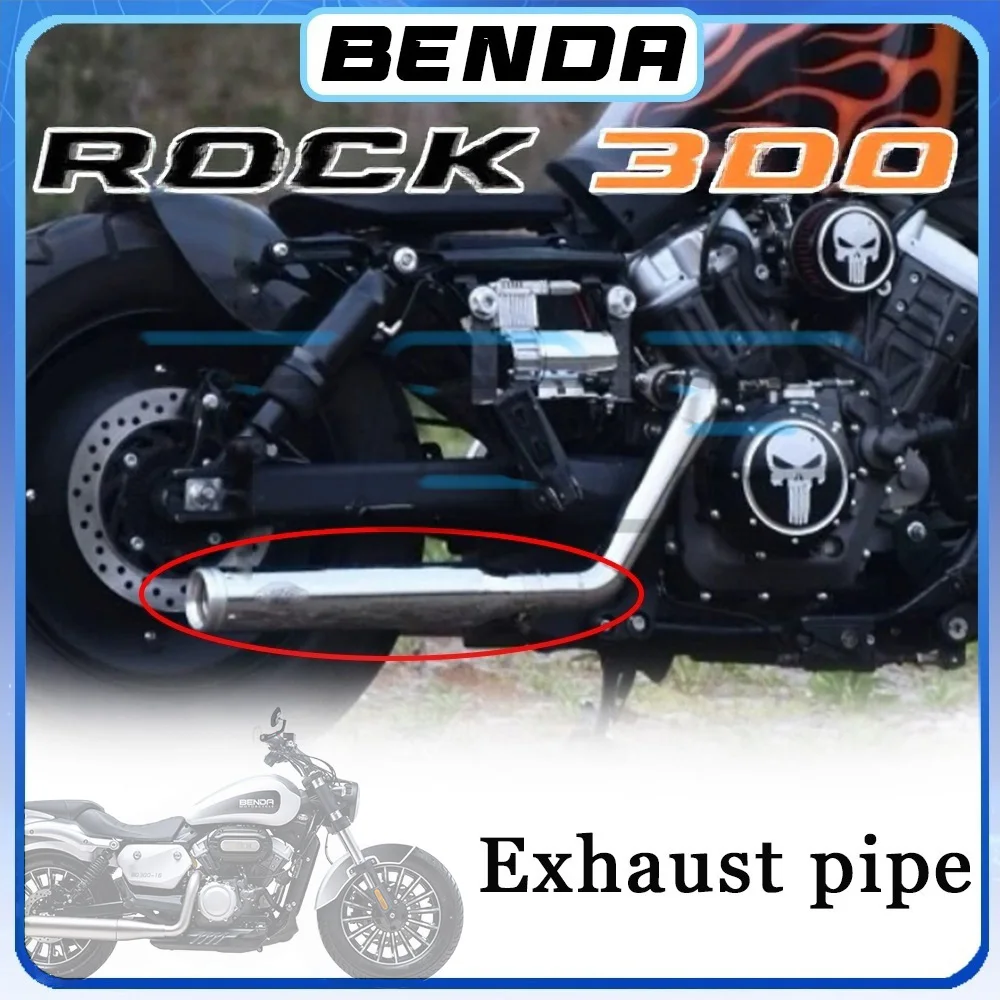 For sound wave was deep BENDA ROCK 300 with dual exhaust pipes on both sides and muffler plugs rock300 ROCK300