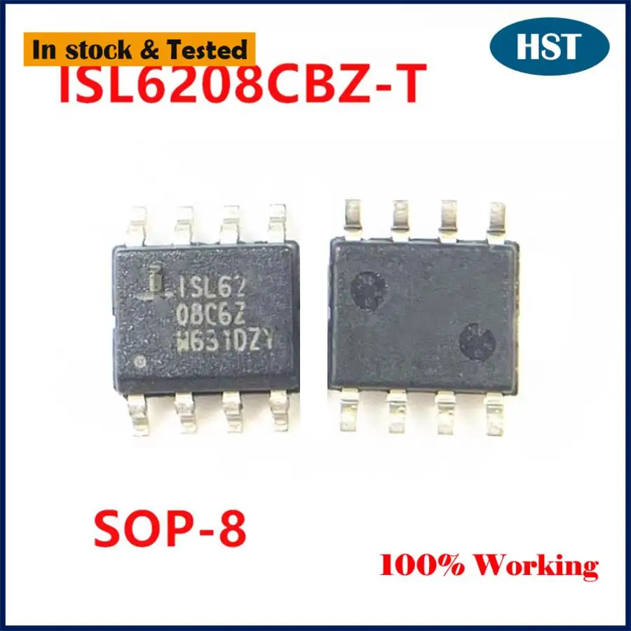 5PCS/LOT Original New ISL6208CBZ ISL6208 ISL6208CBZ-T 6208 SOP8 IC Chip