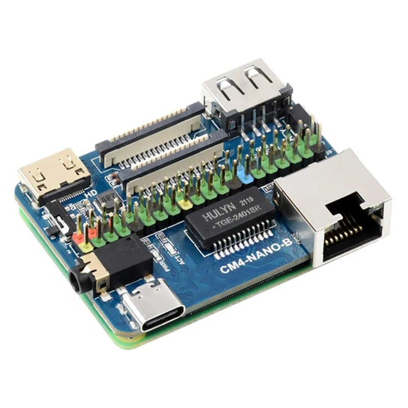 Efficient For Raspberry Pi CM4 NANO B Expansion Board Gigabit RJ45 Port 4K 30Fps 40PIN GPIO For Raspberry Pi Compute Module 4