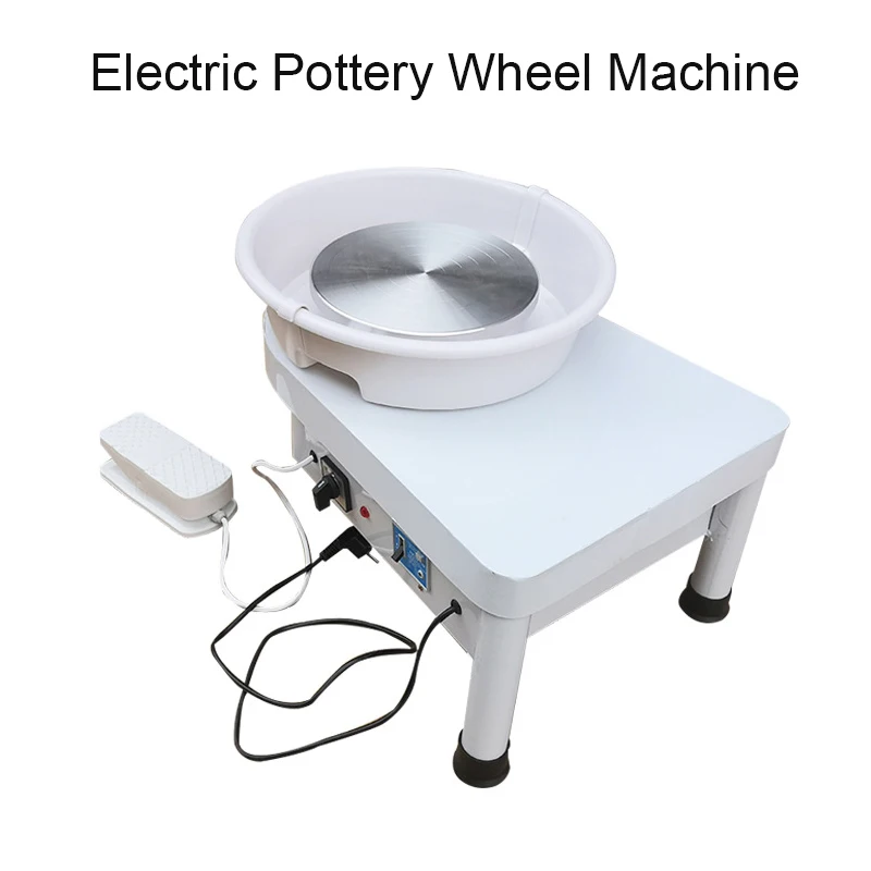 Electric Triangle Ceramic Foot Drawing Machine With Foot Pedal 350W Household Electric Pottery Wheel Machine