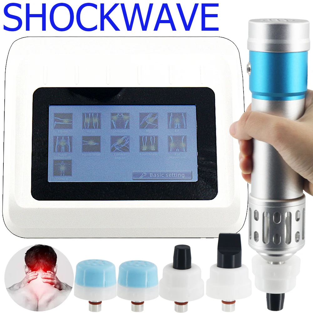 Professional Shock Wave Body Relaxation Muscle Massager 250MJ Shockwave Therapy Machine Massage Gun For ED Treatment Pain Relief