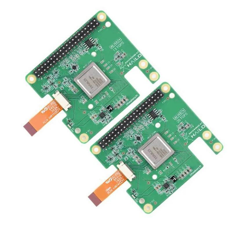 Letnia Wyprzedaż Raspberry Pi 5 AI HAT+ Oficjalny-Oryginalny Hailo8l Pcie M.2 HAT+ 13Tops AI Board Kit dla Raspberry Pi5