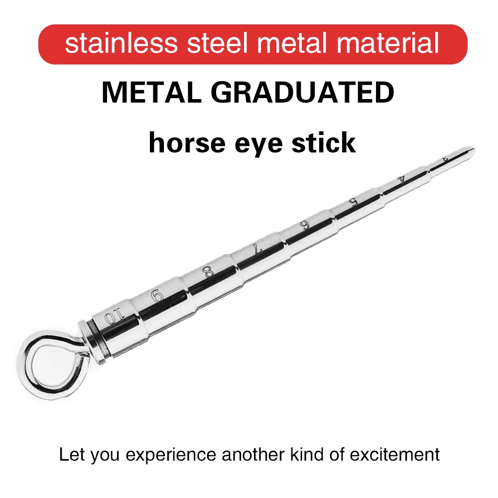 Metal Urethral Catheter Dilator Horse Eye Stimulation Adult Sex Toys for Men Gay Sounding Penis Plug Insert Urethra Catheter