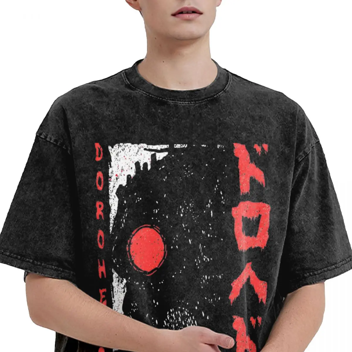 Kaiman - Dorohedoro - Anime WR Washed T Shirts Hip Hop Fashion T-Shirt Nikaido Tees for Men Women 100% Cotton Oversize Graphic