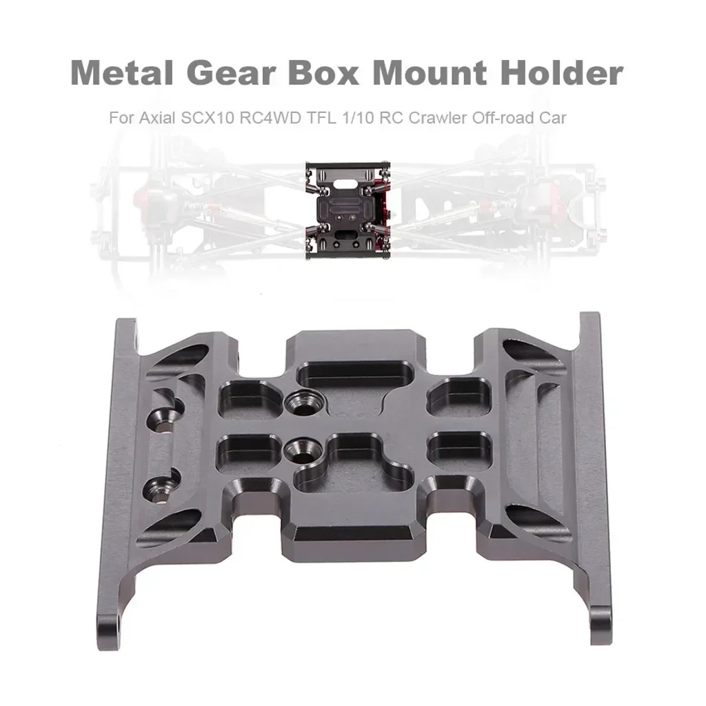 Getriebehalterung aus Aluminiumlegierung und Metall für 1/10 RC Crawler Axial SCX10