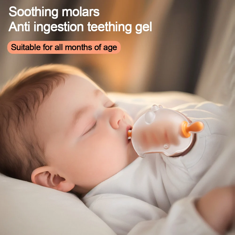 

Удобные силиконовые перчатки для прорезывания зубов, тренировочная ручка против еды, моющийся портативный прорезыватель для рук