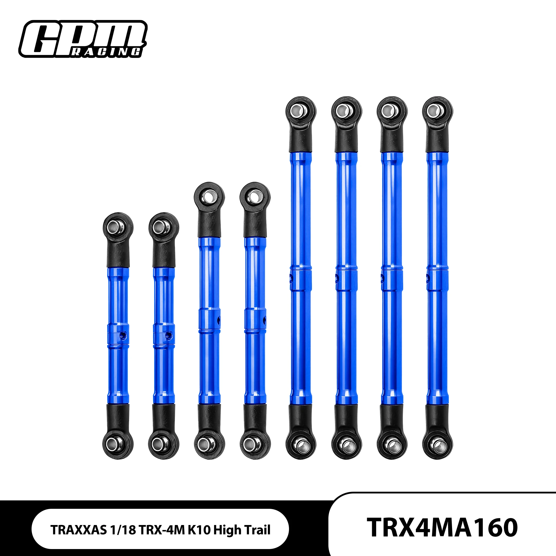 GPM Alloy 6061 Suspension Link Set For 9842 TRAXXAS 1/18 TRX-4M K10 High Trail 97064-1