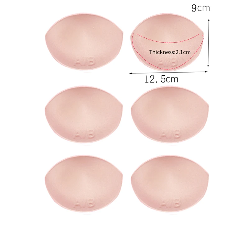 3Pair Underwear Triangle/round Insert Push Up Bra Pads Insert Foam Pads for Women Swimsuit Padding Removeable Enhancer Bra Pads