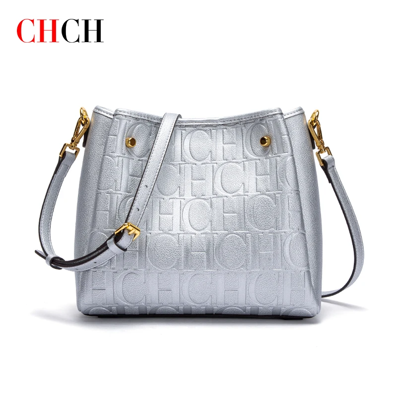 CHCH Women\'s Hundred Crossbody Shoulder Bags Trendy Fashion CH Pattern Niche Texture Shoulder Slanting Bag