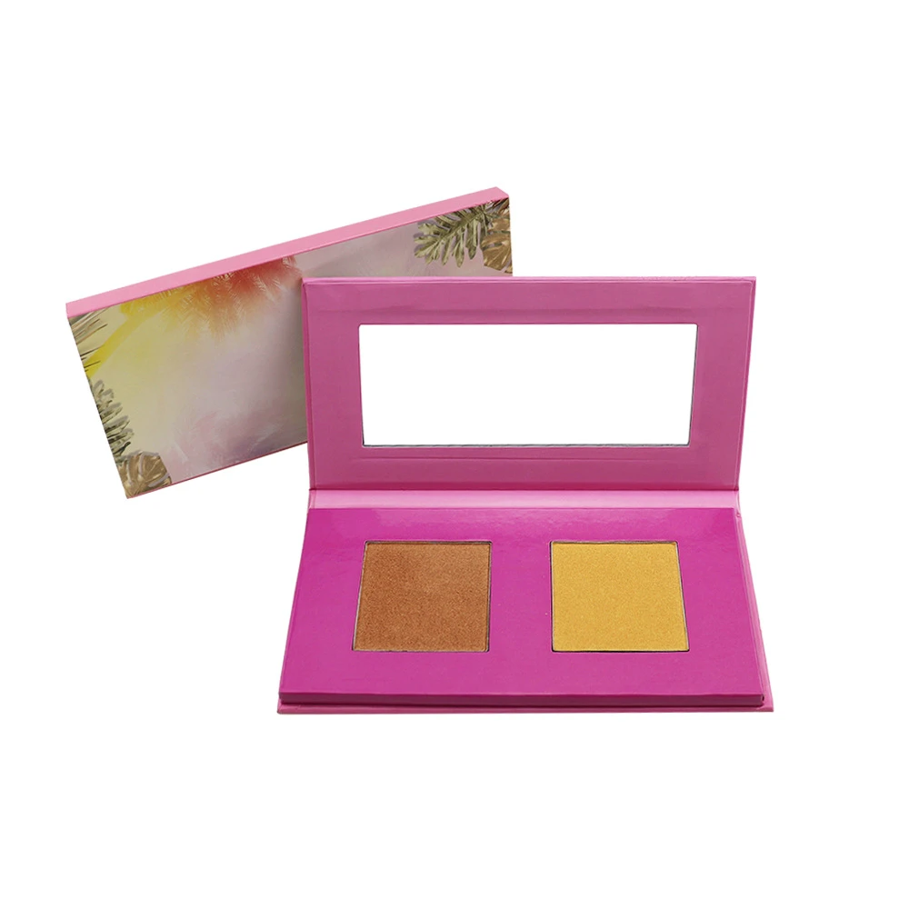 

2-color Private Label Highlighter Palette Custom Bulk Repair High-gloss Eyeshadow Powder Shadow Silhouette Nose Brighten Makeup