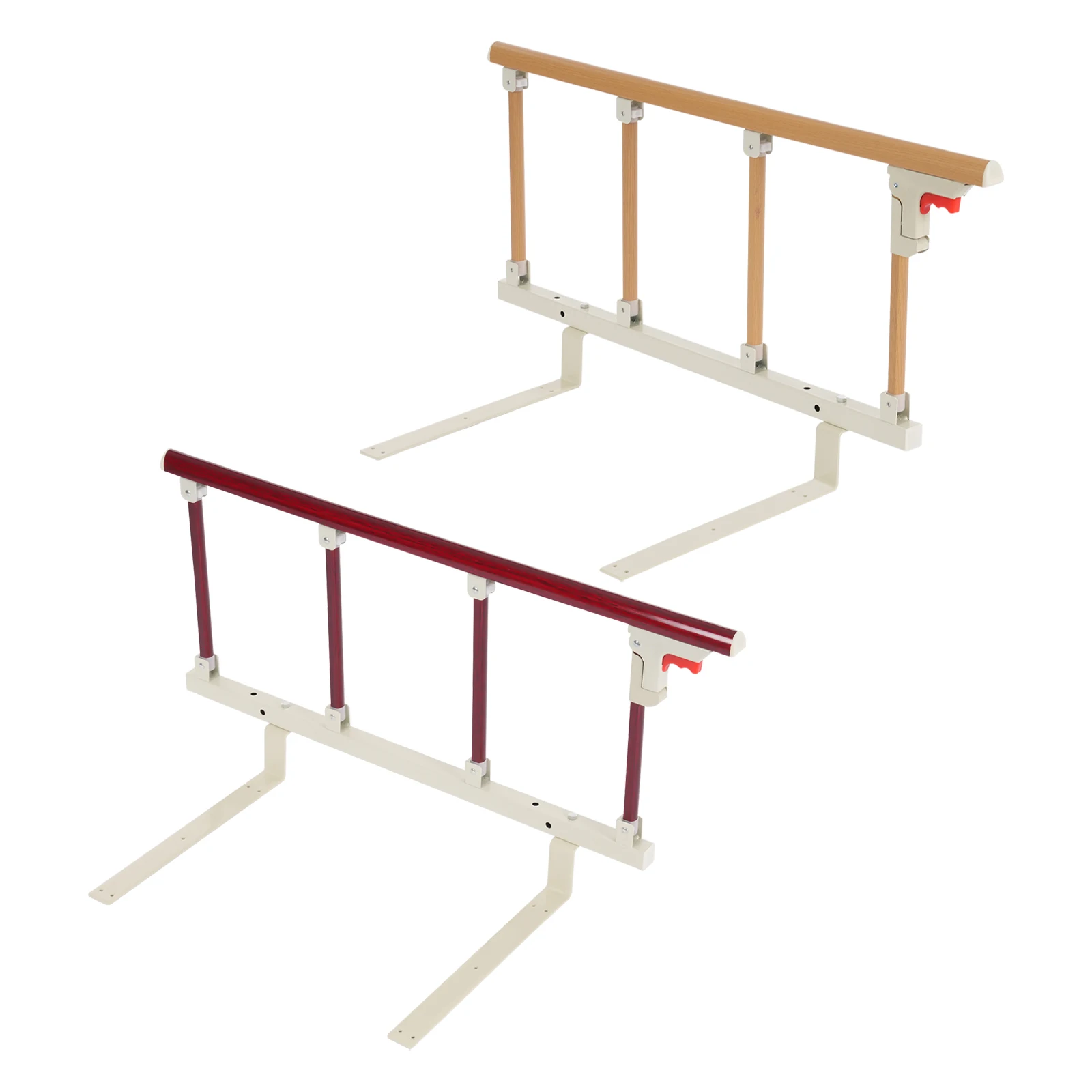 حاجز أمان بجانب السرير قابل للطي لكبار السن - دعم قابل للتعديل لكبار السن، يعزز الأمان والراحة بجانب السرير