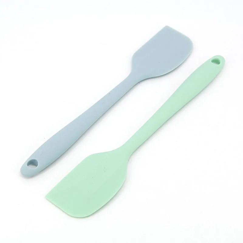 1pcs 21cm blue or green Small Food Grade Kitchen Baking Tools, Silicone Spatula, Cream Spatula For Baking Cooking