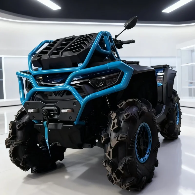 فرامل قرصية مزدوجة بالتأكيد توقف ATV الفرجار 14in عجلات قضبان جانبية زرقاء توقف الطين مع سعر المصنع ATV الترفيهي الصغير