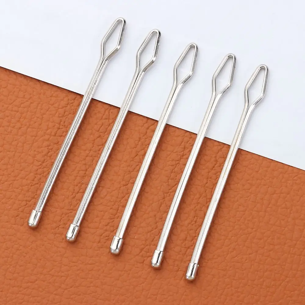 

5pcs Craft Clip Tweezers Belt Ribbon Wearing Tools Elastic Rope Threader Wearing Threaders Guide Stainless Steel Easy Threaders