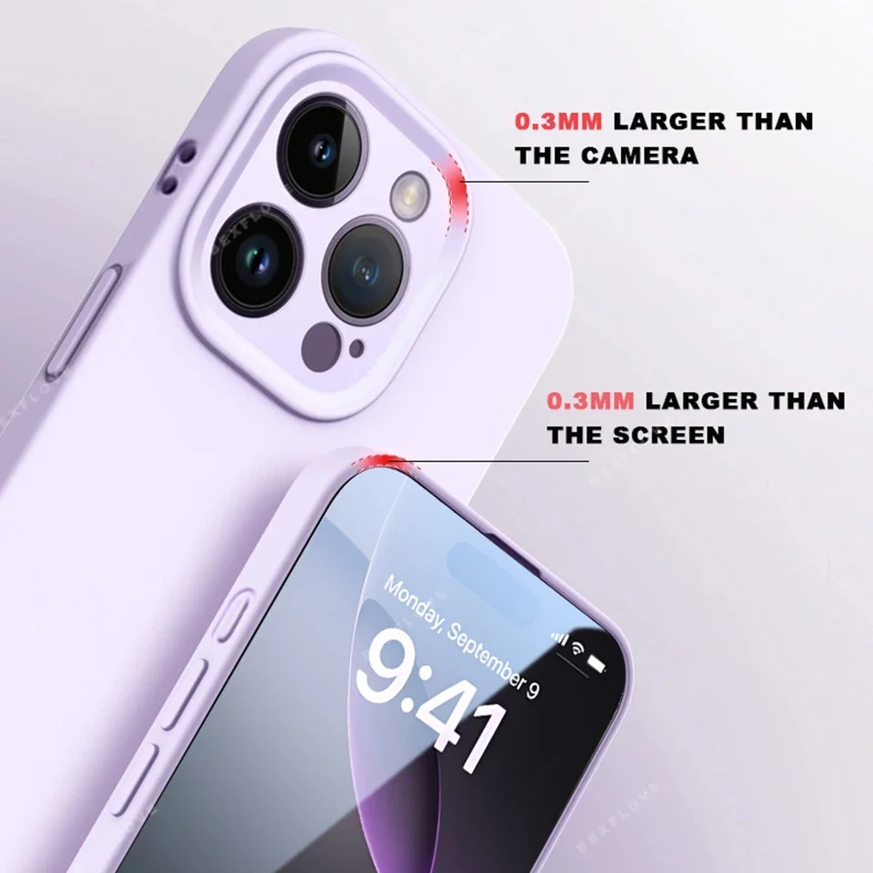 حافظة هاتف مغناطيسية من السيليكون السائل لهاتف آيفون 16E 16 14 15 Plus 12 13 16 Pro Max حافظة كاميرا Magsafe الرسمية غطاء ناعم