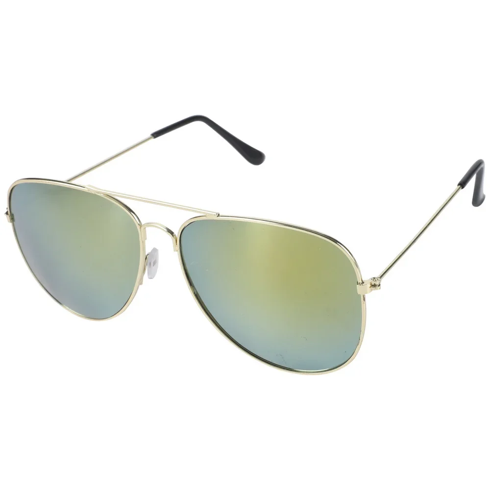 Classic Pilot Men Sunglasses Vintage Metal Ray Sun Glasses Women Mirror Colors Driving Male Shades UV400
