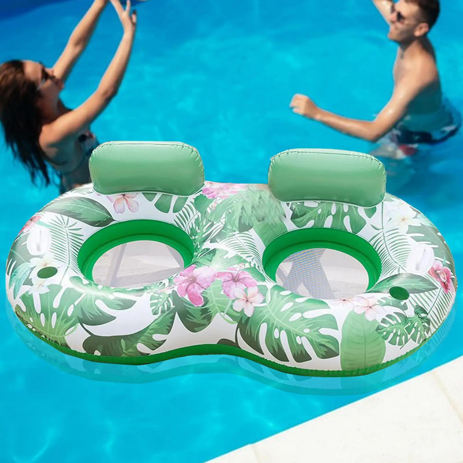 Pool-Schlauchboote für Erwachsene, aufblasbare Luftmatratze, Pool-Liege, Mehrzweck-Wasser-Schwimmbett für Vergnügungspark-Reisen