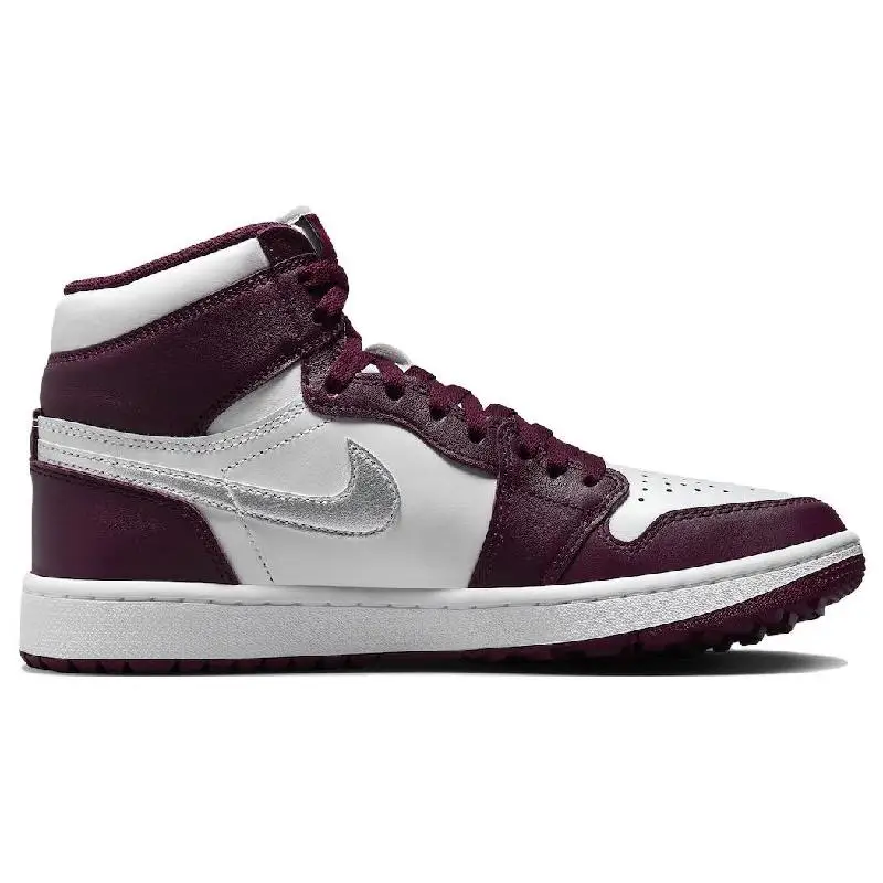 Nike-Jordan 1 Retro High Golf Bordeaux Tênis, DQ0660-103