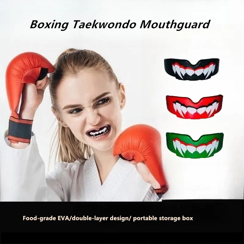 الملاكمة التايكوندو MMA واقي الفم كرة السلة ساندا إيفا المضادة للطحن الرياضة الأسنان حامي صالح للكبار والأطفال #1
