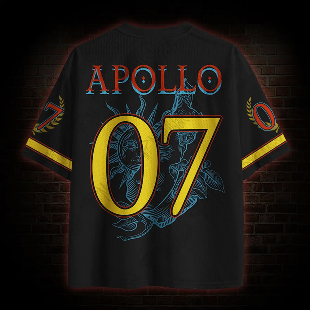 Hot Selling Street Quick Drying Mesh Sportswear, Black Series Mythical God Series, Adult Fitness Breathable V-neck T-shirt