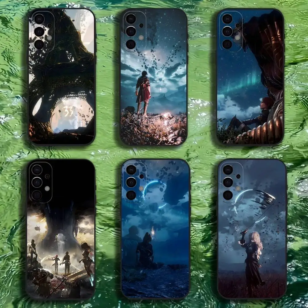 

C-Clair Obscur Expedition 33 Phone Case For Samsung S25,S24,S21,S22,S23,S30,Ultra,S20,Plus,Fe,Lite,Note,10,9,5G Black Cover