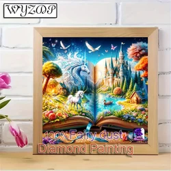 Dream World Diy 100% Fairy Dust Diamond Painting Kits Book Full Square Embroidery Gem Cross Stitch AB Diamond Art ,Crystal Docer