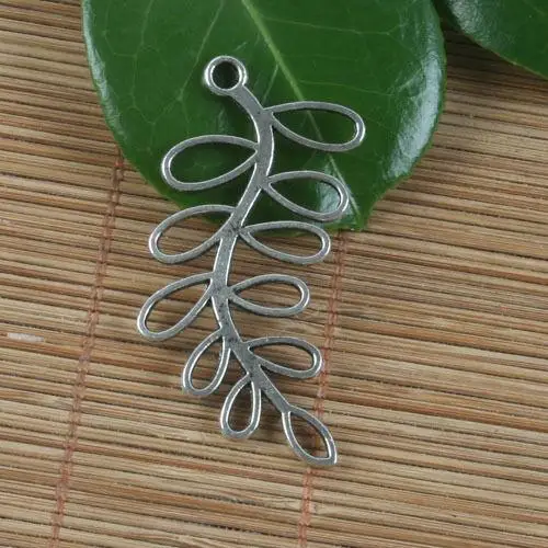 

5pcs 55mm Long x 24mm (wide),hole:2.1mm Tibetan silver hollow tree branch design pendant h0011