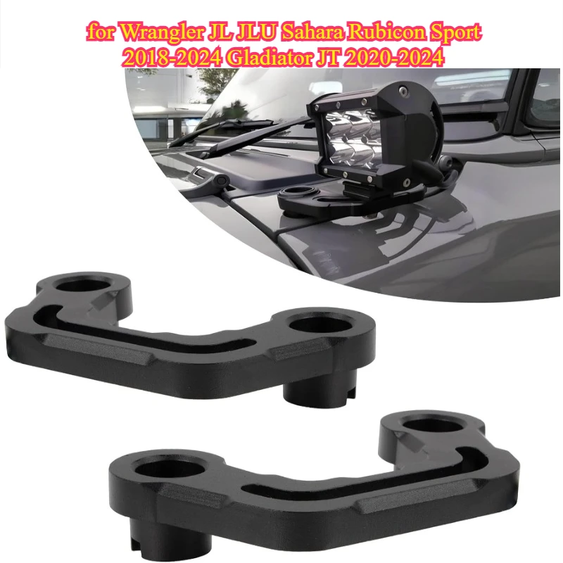 

Кронштейн для крепления светодиодных противотуманных фар на A-стойку для Wrangler JL JLU Sahara Rubicon Sport 2018-2024, Gladiator JT 2020-2024