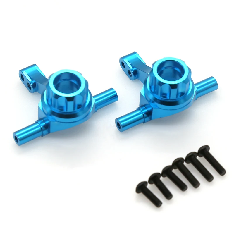 2 uds. De brazos de nudillo vertical delantero de Metal, nudillo de dirección para TT02 TT-02 1/10 RC, piezas de mejora de coche