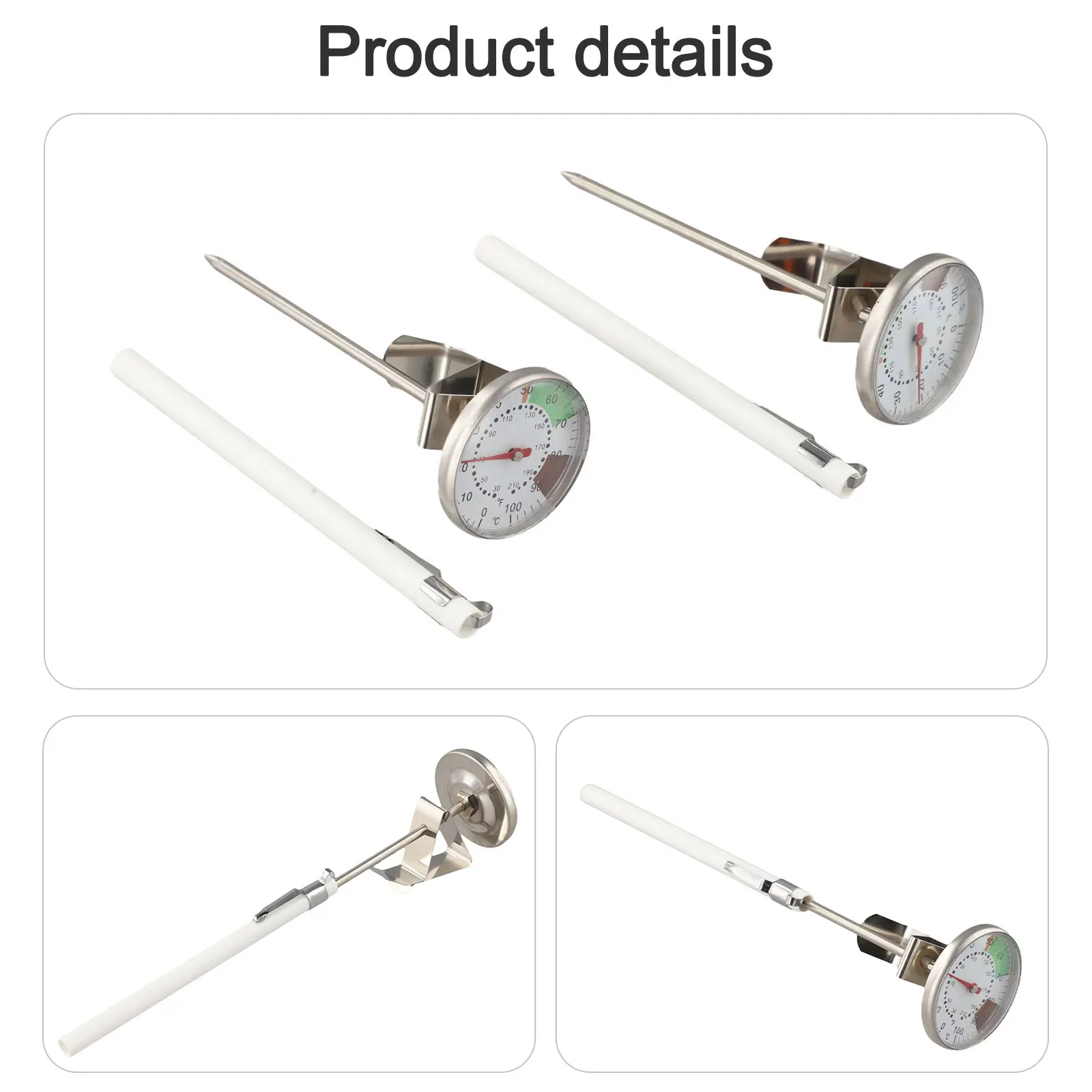 Chocolate Thermometer Thermometer For Coffee For Home Brewing Bi-metallic Coil Temperature Gauge Temperature Range 30 To 210 F