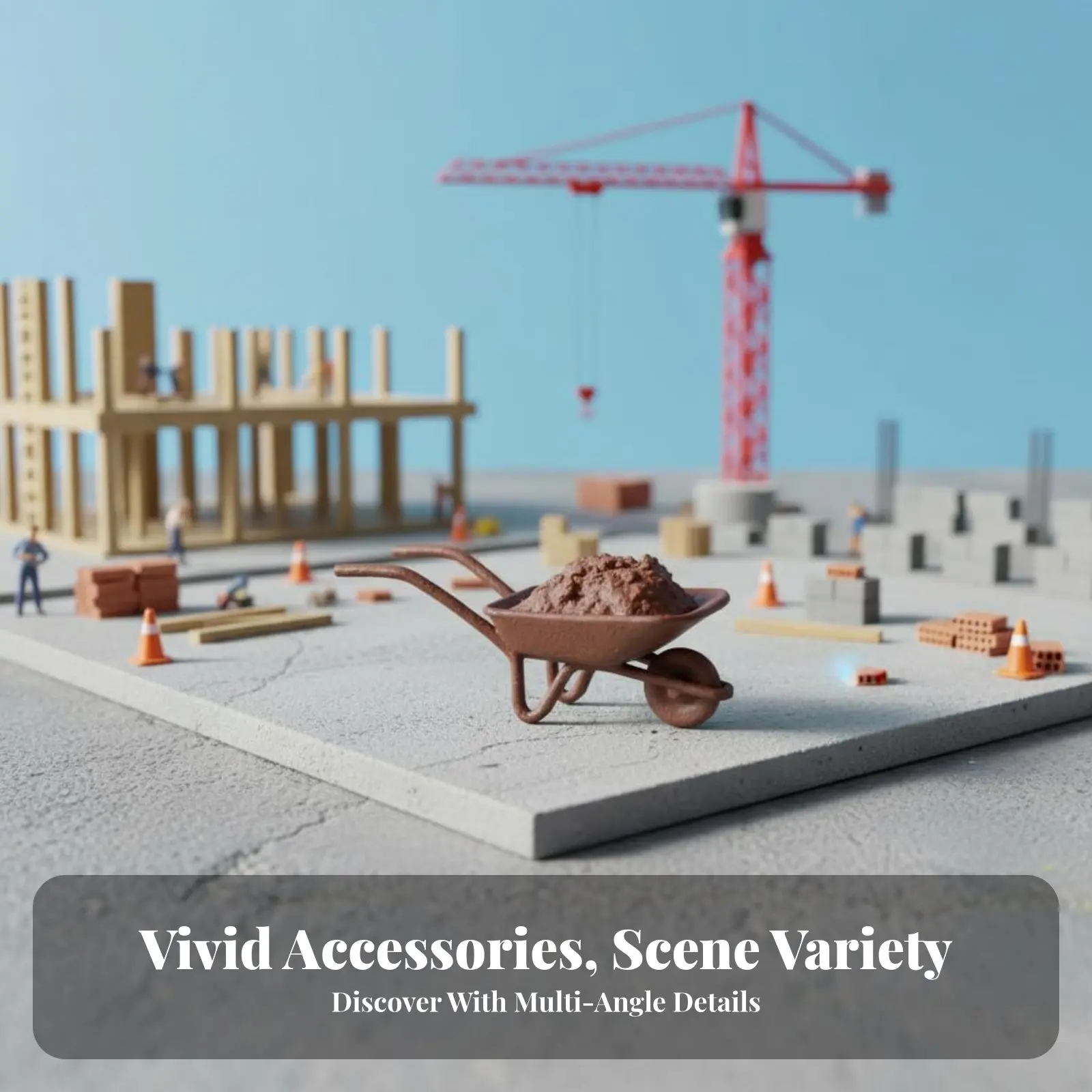 

1:87 Scale Construction Worker High Intricate HO Scale Worker Figurine Architectural Model Person Various Poses for Hobbyists