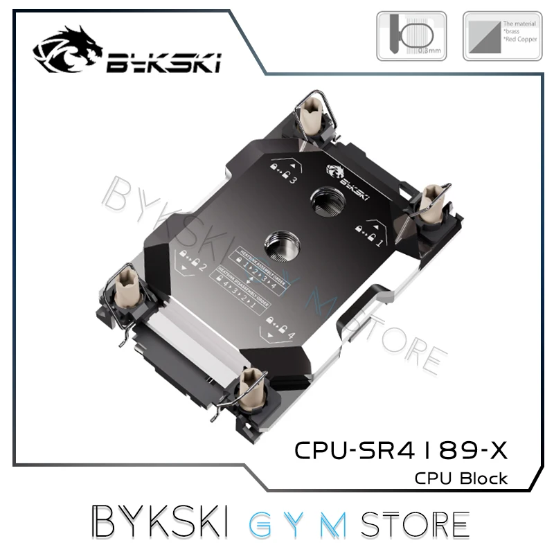 

Bykski CPU Water Cooler For Intel 4189 Server Cloud Computing 0.3mm Microwaterway All-Metal Liquid Cooling Block CPU-SR4189-X