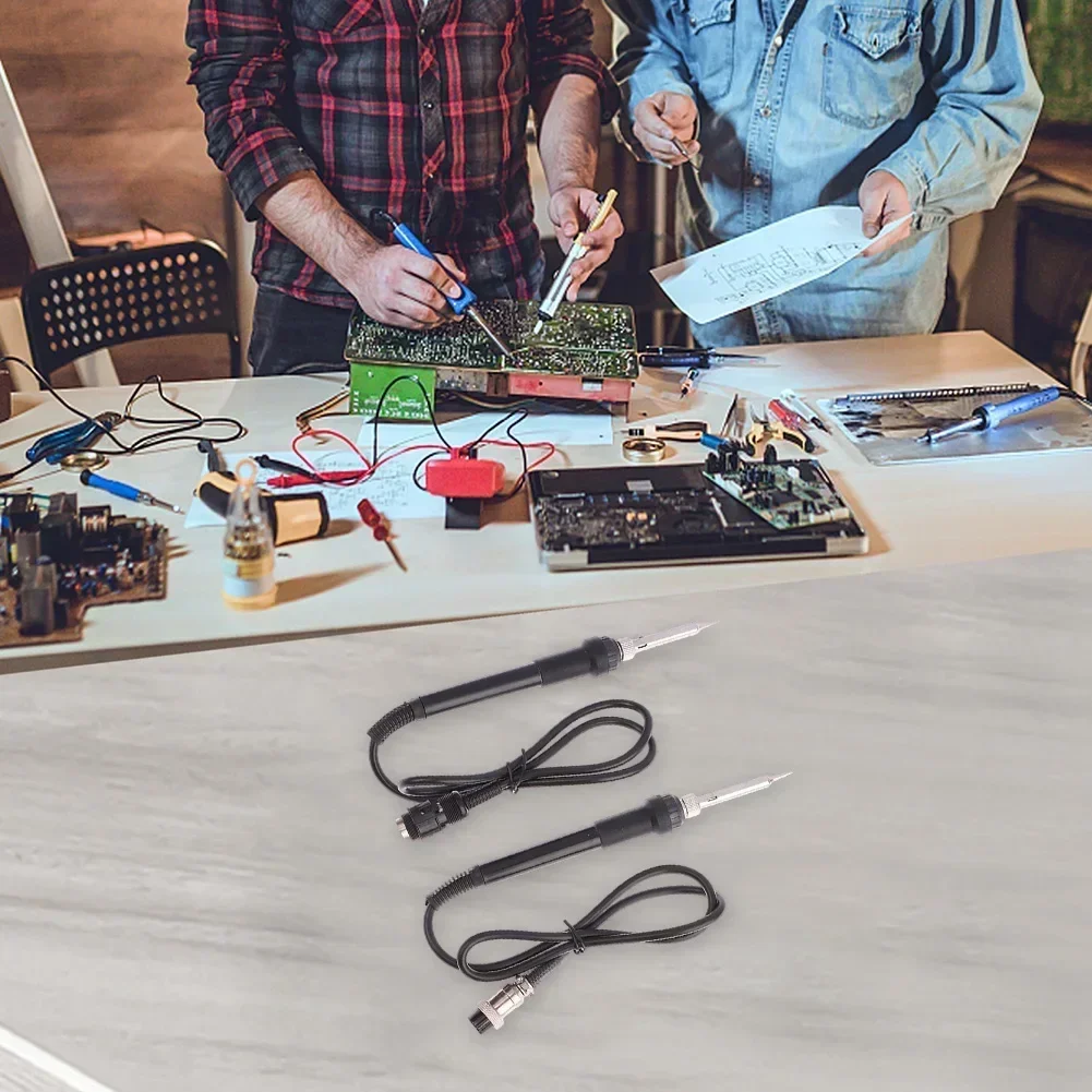 

2PCS Soldering Iron Handle Electric 5 Hole 5 Pin Compatible with 852D 853D 878AD 898D 936B 937D Welding Stations