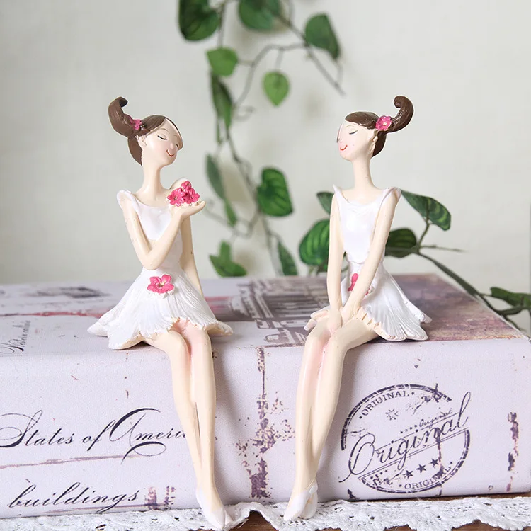 Staygold Kawaii Fairy Statues For Decoration Minimalist Decor Lovely Home Decoration Accessories Resin Crafts 1 Set