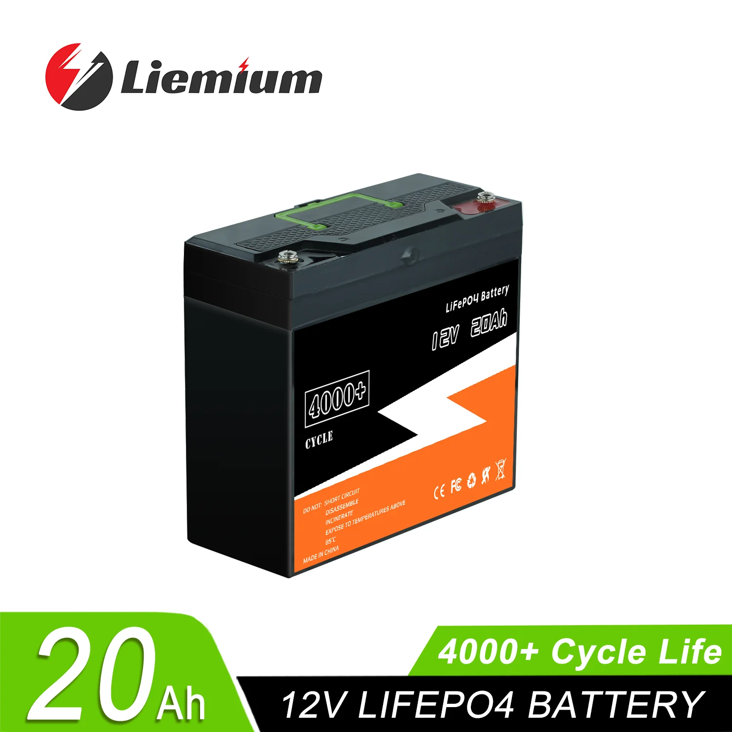 

New 12V 20Ah LiFePo4 Battery 4S20A Built-in BMS Support 4S4P 12V 24V LiFePo4 Rechargeable Battery for Kid Scooters Boat Motor